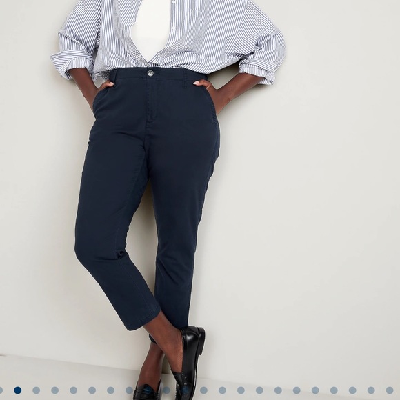 NWT OLD NAVY High-Waisted OGC Chino Pants Color: In The Navy - Picture 4 of 7
